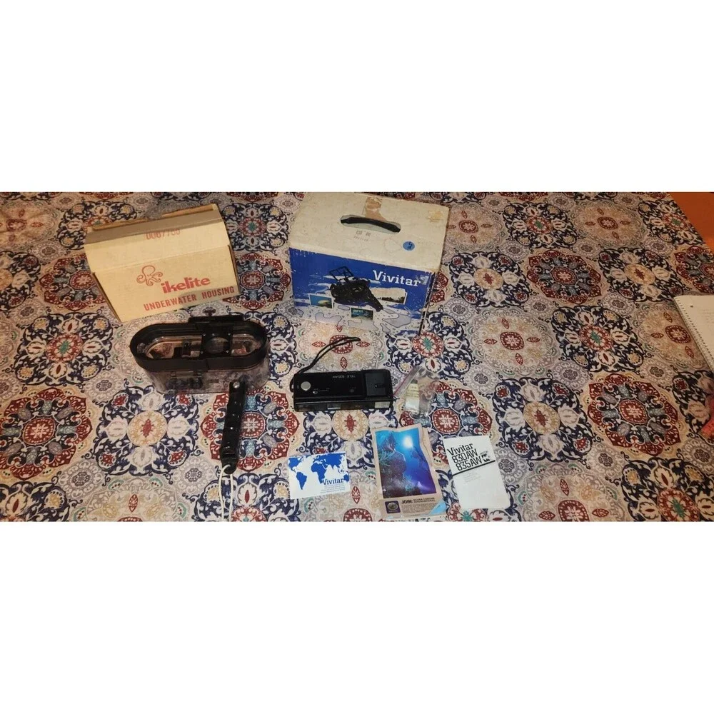 Vivitar Underwater Camera Kit Ikelite Housing With 110 Pocket Camera #3052845